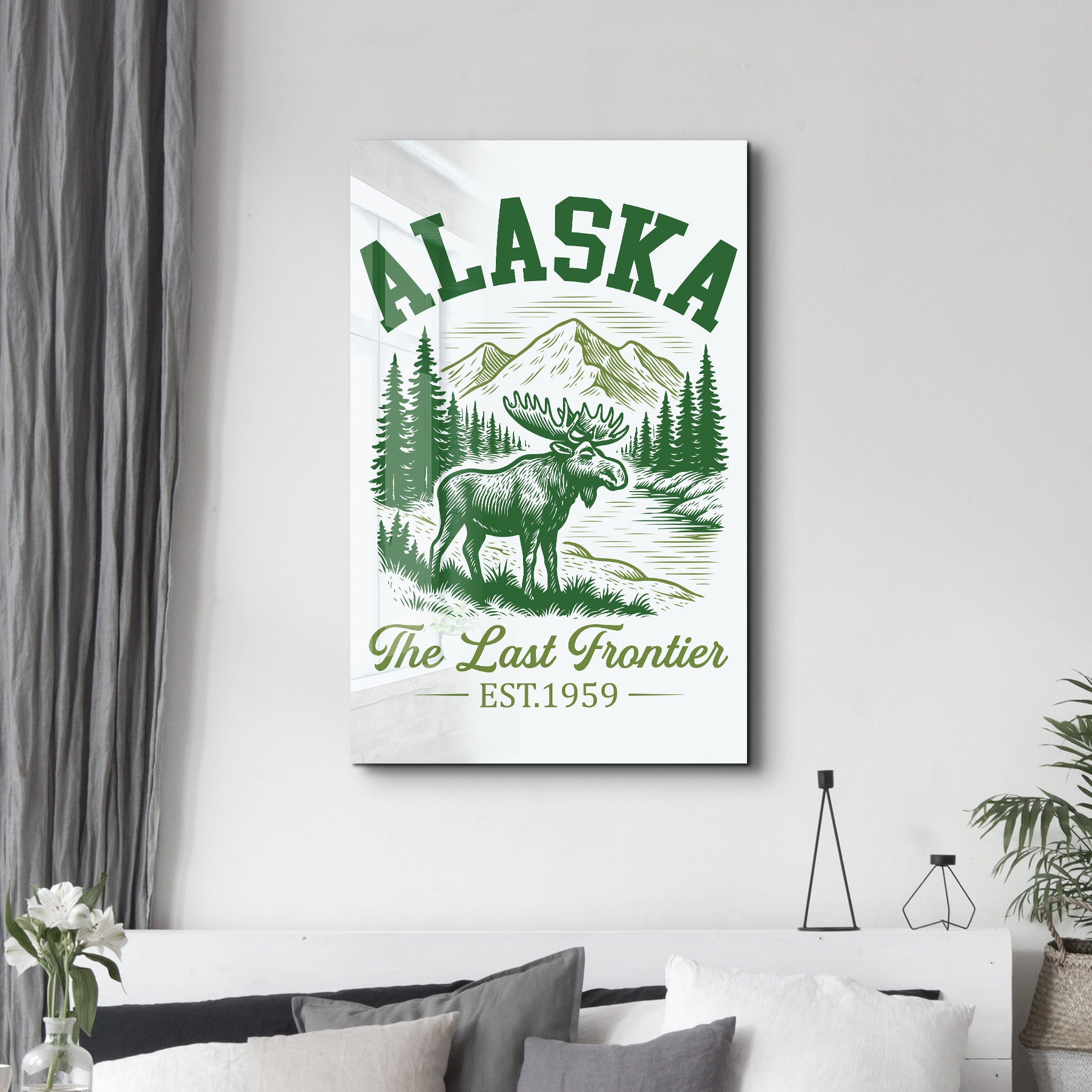 Alaska - The Last Frontier | Glass Wall Art