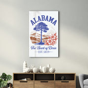 Alabama - The Heart of Dixie | Glass Wall Art