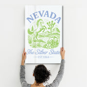 Nevada - The Silver State | Glass Wall Art