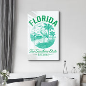 Florida - The Sunshine State | Glass Wall Art