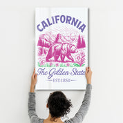 California - The Golden State | Glass Wall Art