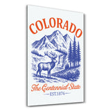 Colorado - The Centennial State | Glass Wall Art