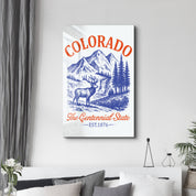 Colorado - The Centennial State | Glass Wall Art