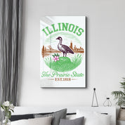 Illinois - The Prairie State | Glass Wall Art