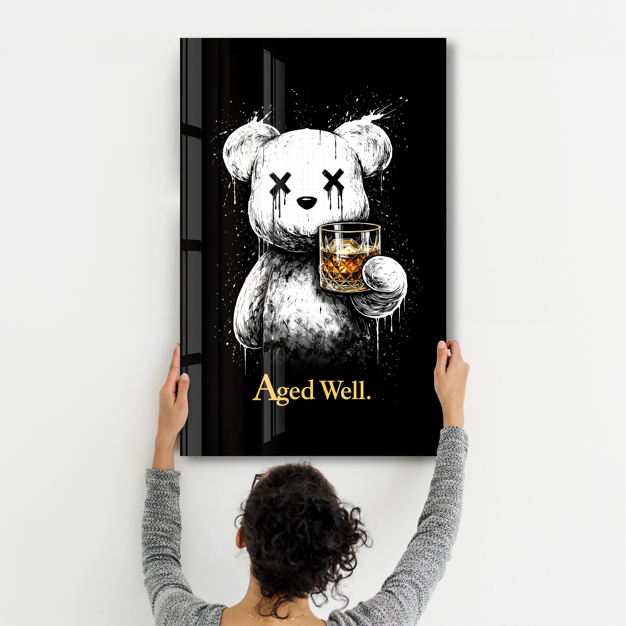 Aged Well x Sugar Teddy | Glass Wall Art