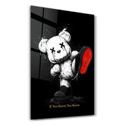 If You Know, You Know x Sugar Teddy | Glass Wall Art
