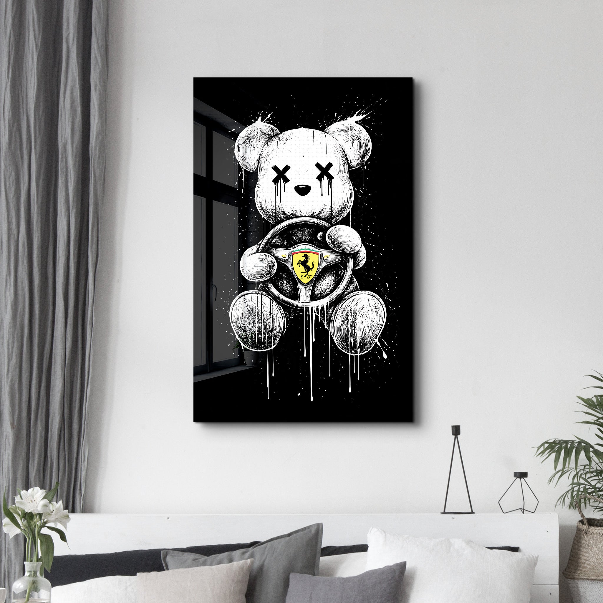 Driven by Desire x Sugar Teddy | Glass Wall Art