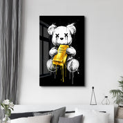 Worth More Than Words x Sugar Teddy | Glass Wall Art