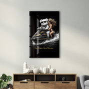 Fast Water Slow Worries x Sugar Teddy | Glass Wall Art