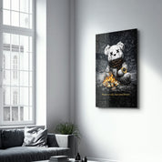 Winter is Cold, Our Lifestyle isn't x Sugar Teddy | Glass Wall Art
