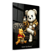 Grow Up Hunny x Sugar Teddy | Glass Wall Art