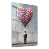 Blooming Heart – Romantic Urban Wall Art | Glass Wall Art