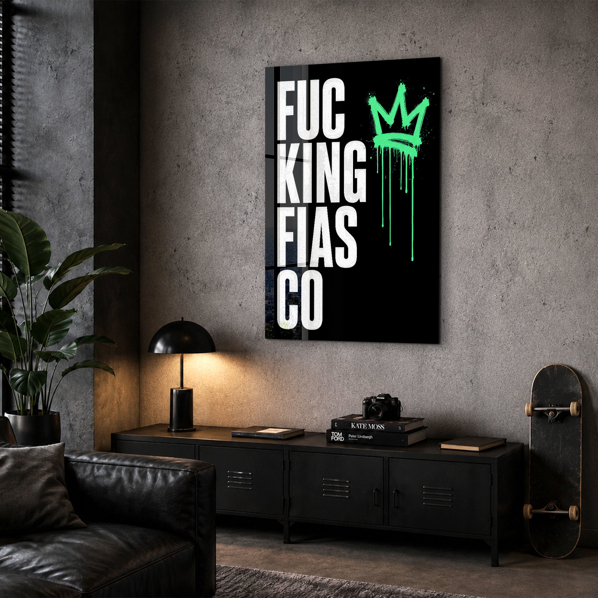 F***ing Fiasco | Glass Wall Art