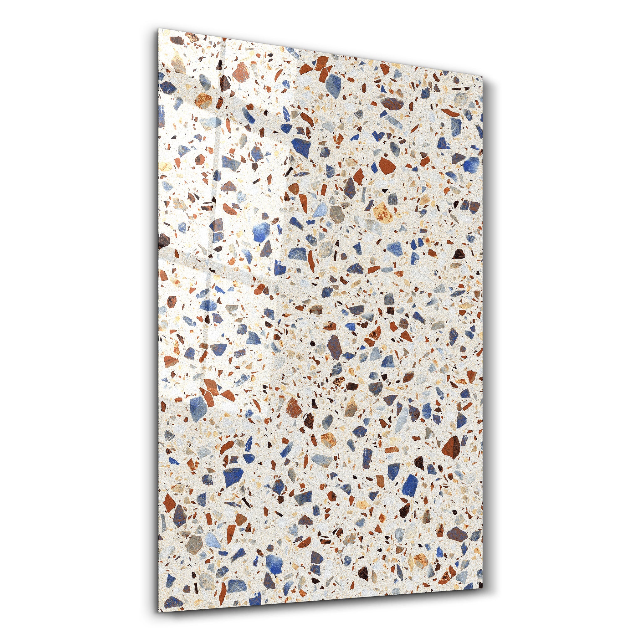 Coastal Terrazzo | Glass Wall Art