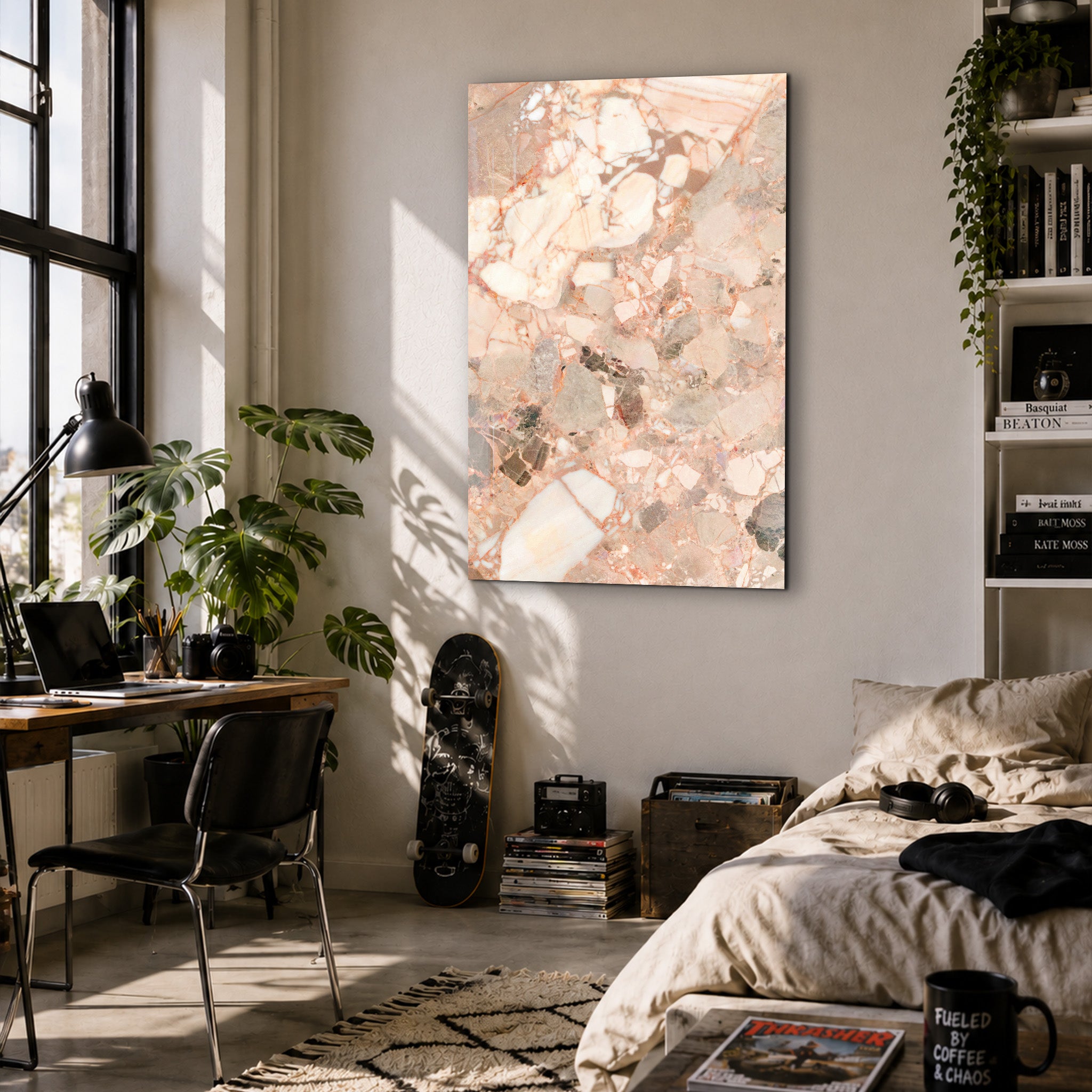 Pearl Mosaic Marble | Glass Wall Art