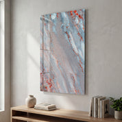 Silver Ember | Glass Wall Art
