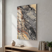 Charcoal Canyon | Glass Wall Art