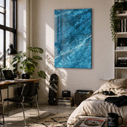 Ocean Veins | Glass Wall Art