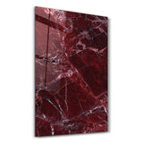 Burgundy Stone | Glass Wall Art
