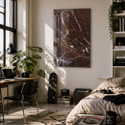 Espresso Marble | Glass Wall Art