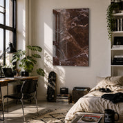 Cocoa Stone | Glass Wall Art