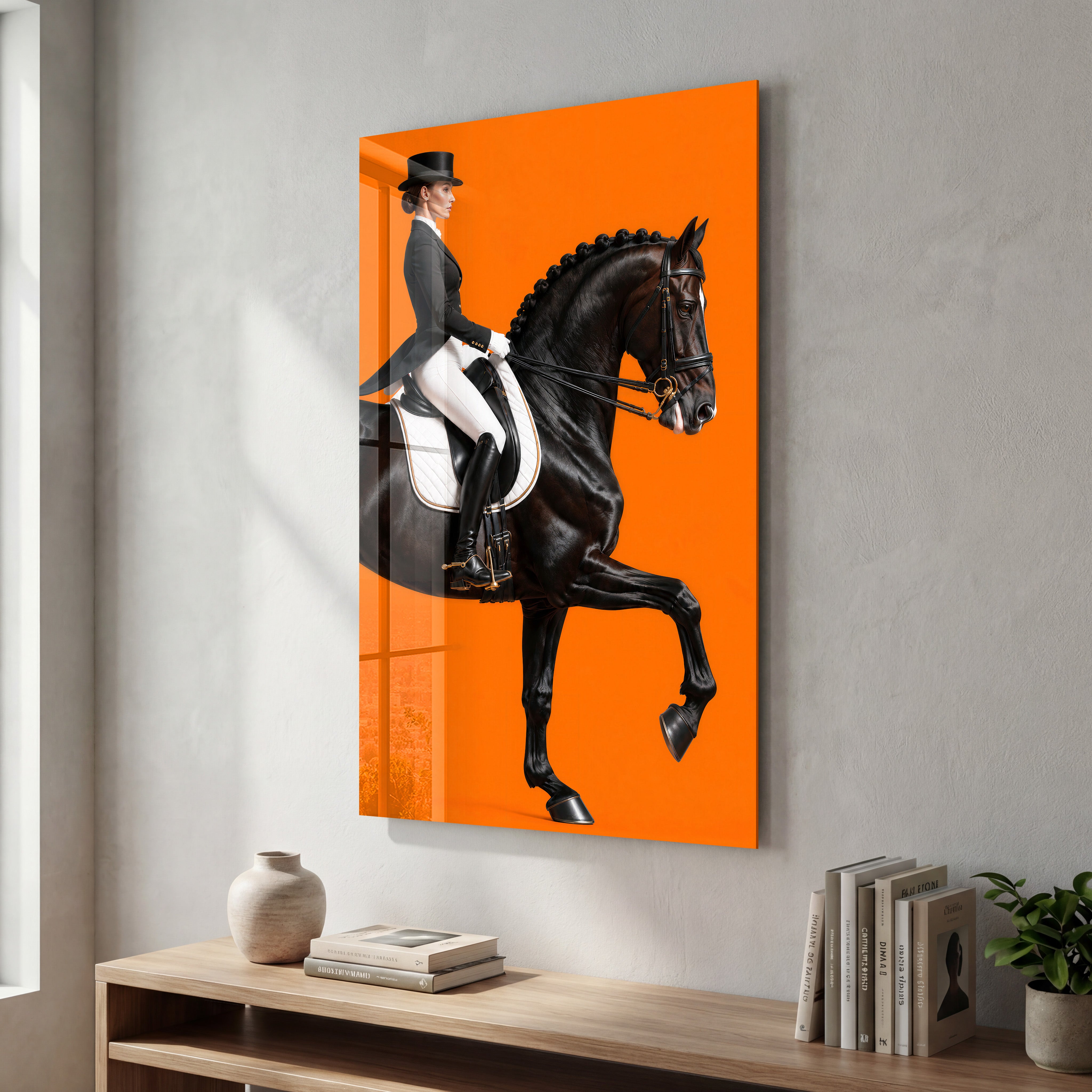 The Equestrian | Glass Wall Art