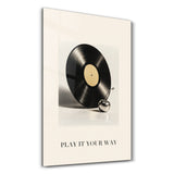 Play It Your Way, Vinyl and Cherry | Glass Wall Art