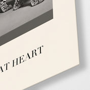Wild at Heart leopard portrait glass wall art by Artdesigna, close-up view