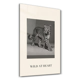 Wild at Heart, Leopard Portrait | Glass Wall Art