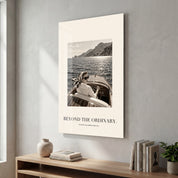 Artdesigna Beyond the Ordinary glass wall art with abstract design on a clear glass panel