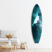 Ocean Waves | Surfboard Glass Wall Art