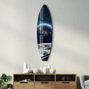 Cosmic Ride | Surfboard Glass Wall Art