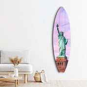 Liberty Waves | Surfboard Glass Wall Art