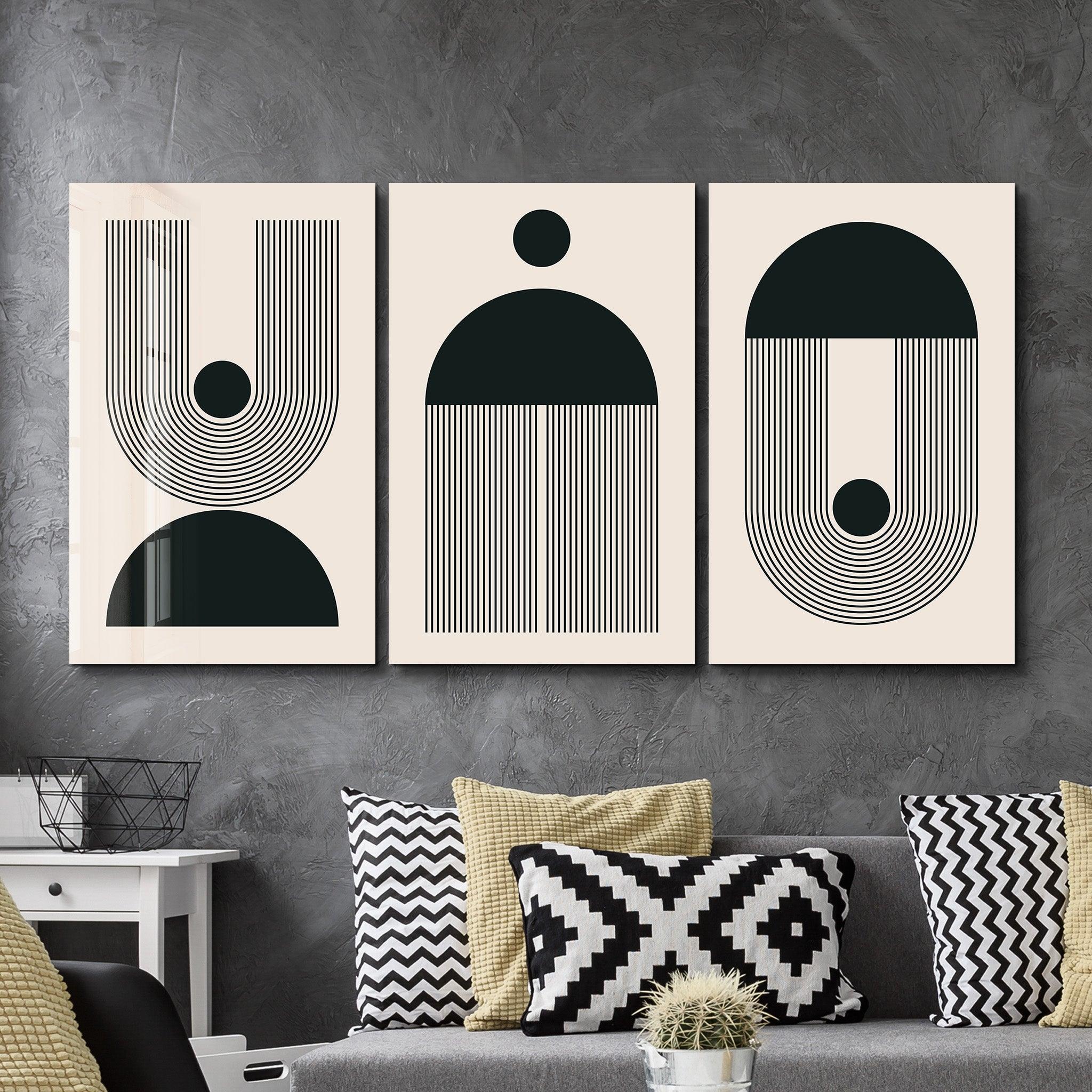 ・"Minimal - Trio"・Glass Wall Art - ArtDesigna Glass Printing Wall Art