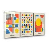 ・"Bauhaus 1919 - Trio"・Glass Wall Art