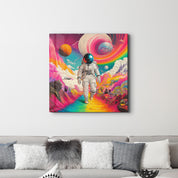 Floating in a Psychedelic Dreamscape 2 | Glass Wall Art