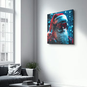 Santa Claus is on Duty | Glass Wall Art