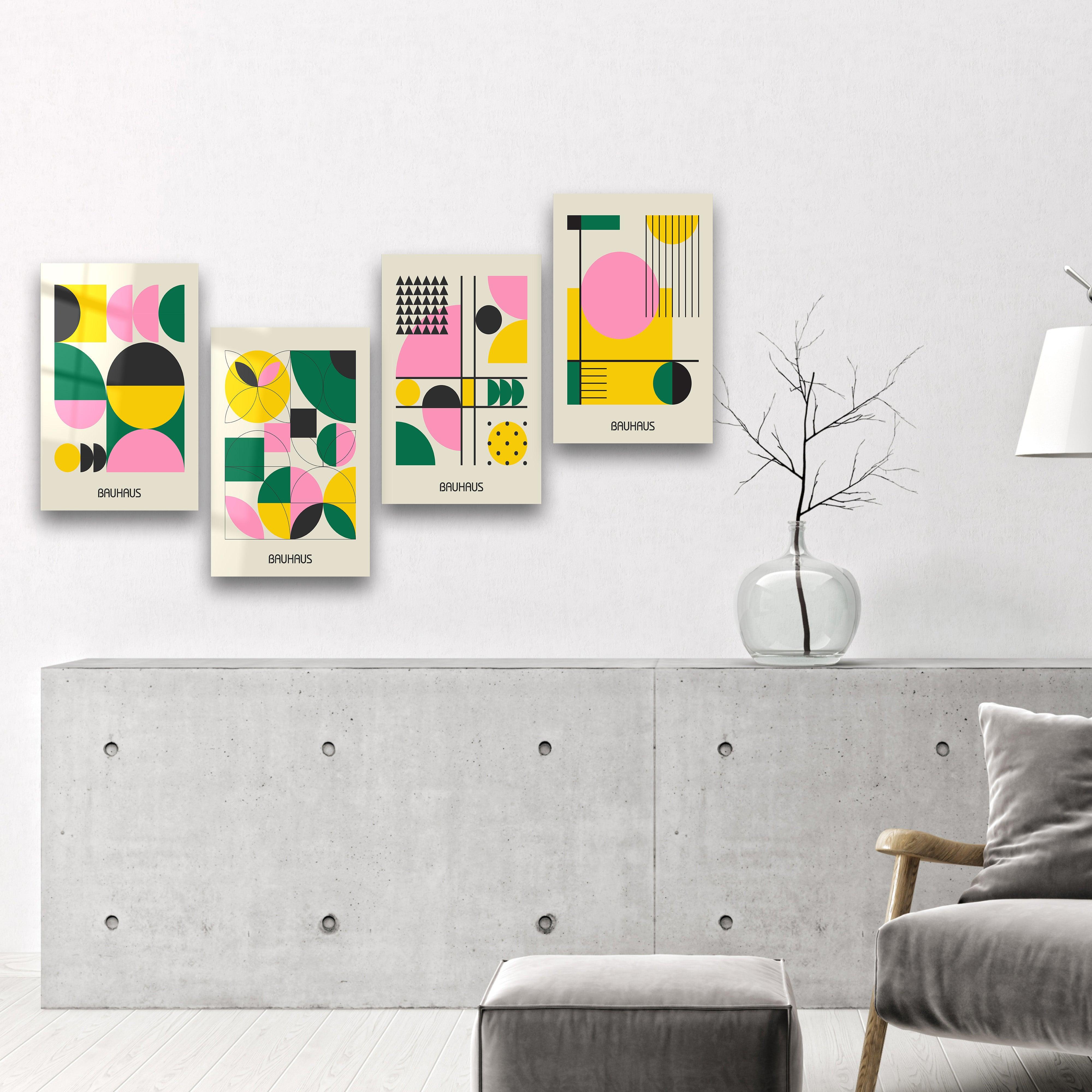 ."Bauhaus 2 Quadro". Contemporary Gallery Collection Glass Wall Art - ArtDesigna Glass Printing Wall Art