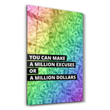 Million Dollars | Glass Wall Art