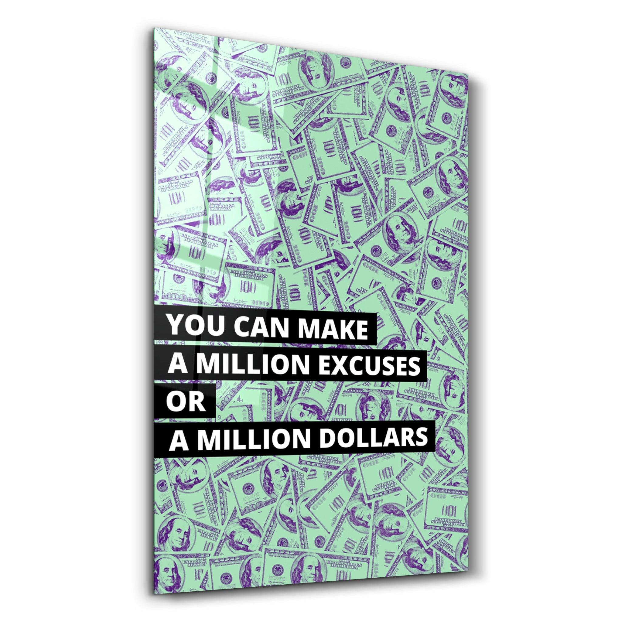 ・"Million Dollars"・Designers Collection Glass Wall Art - ArtDesigna Glass Printing Wall Art