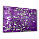 Abstract Flowers V4 | Glass Wall Art