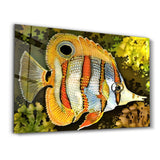 Batik Fish | Glass Wall Art