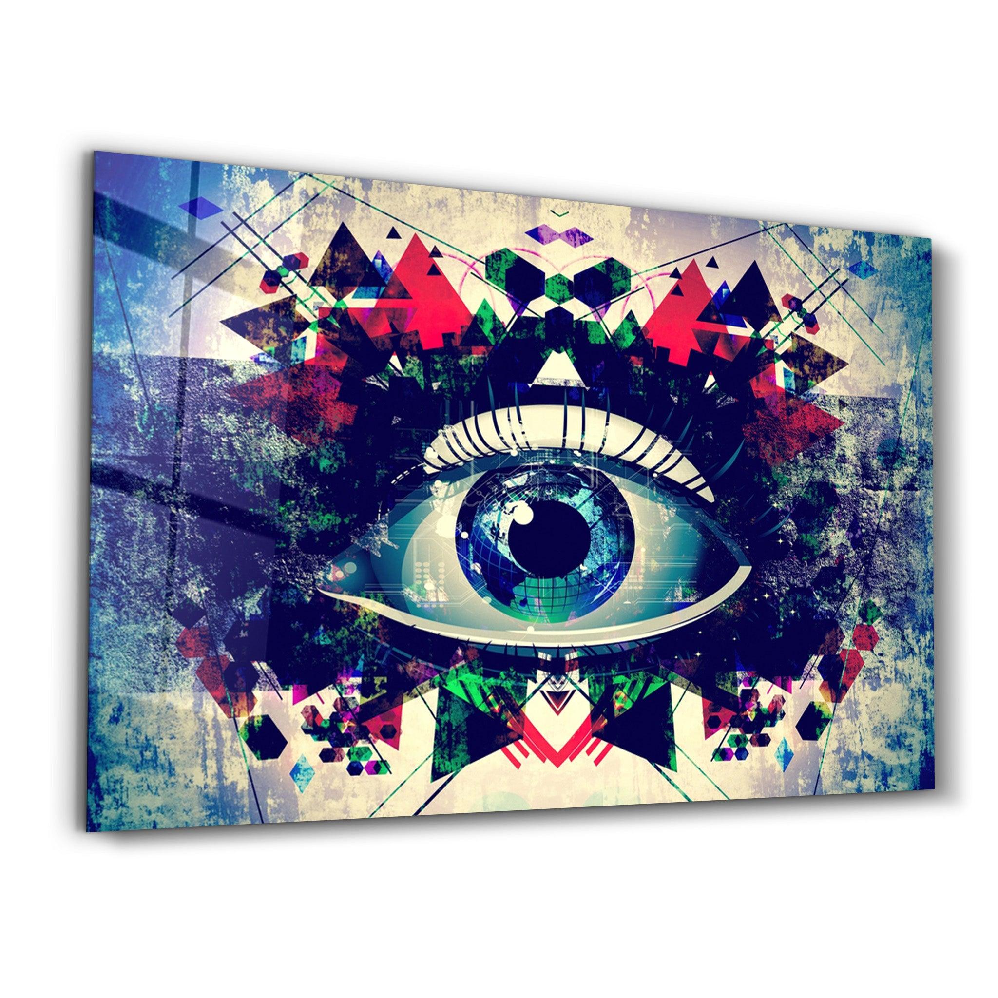 Modern Eye | Glass Wall Art - Artdesigna