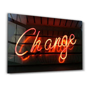 Change | Glass Wall Art - Artdesigna