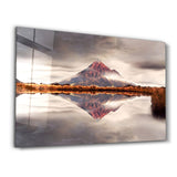 The Extinct Volcano | Glass Wall Art