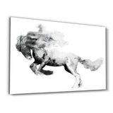 Running Horse Silhouette | Glass Wall Art