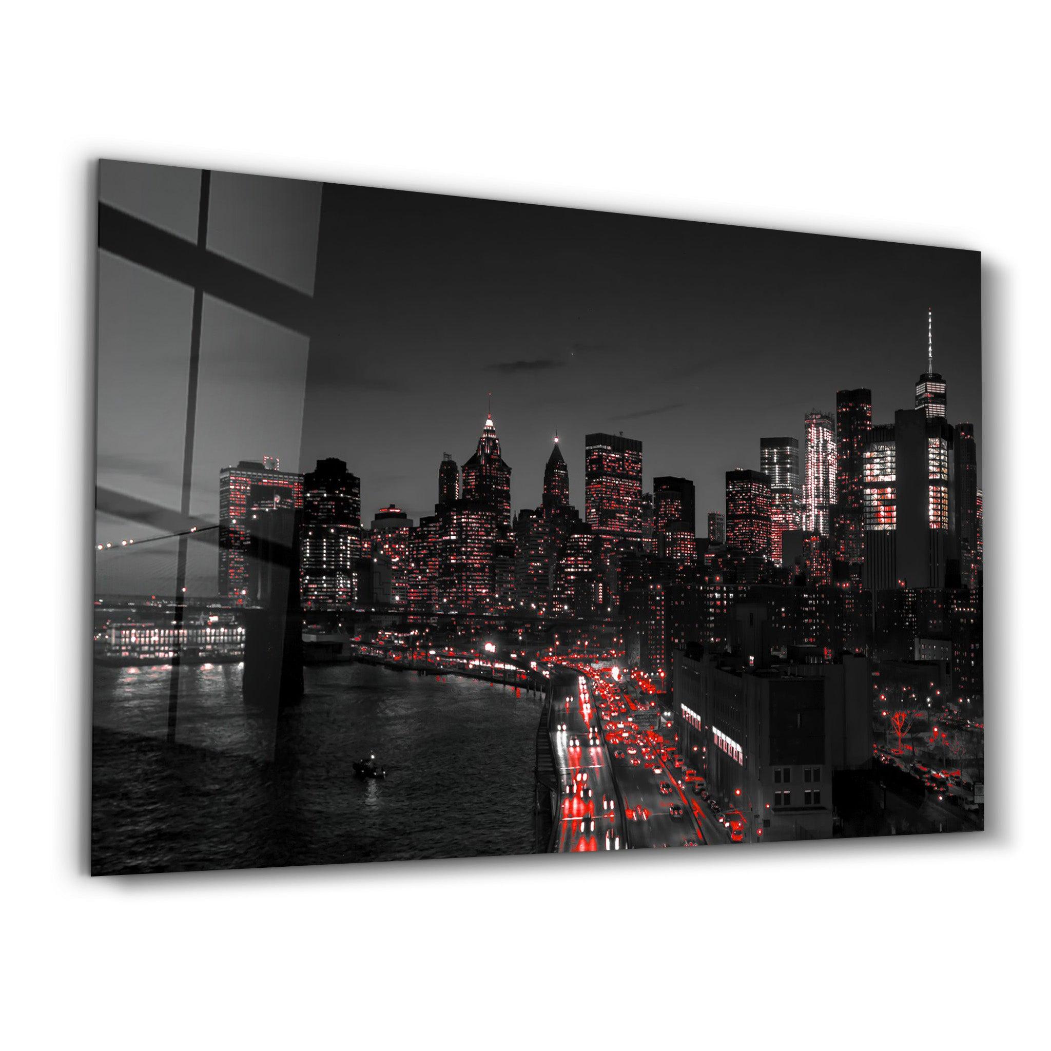 Gotham City | Glass Wall Art - Artdesigna