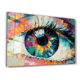 Eye In Colors V2 | Glass Wall Art