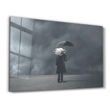 The Cloud Head | Glass Wall Art