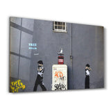 Banksy Dynamite | Glass Wall Art